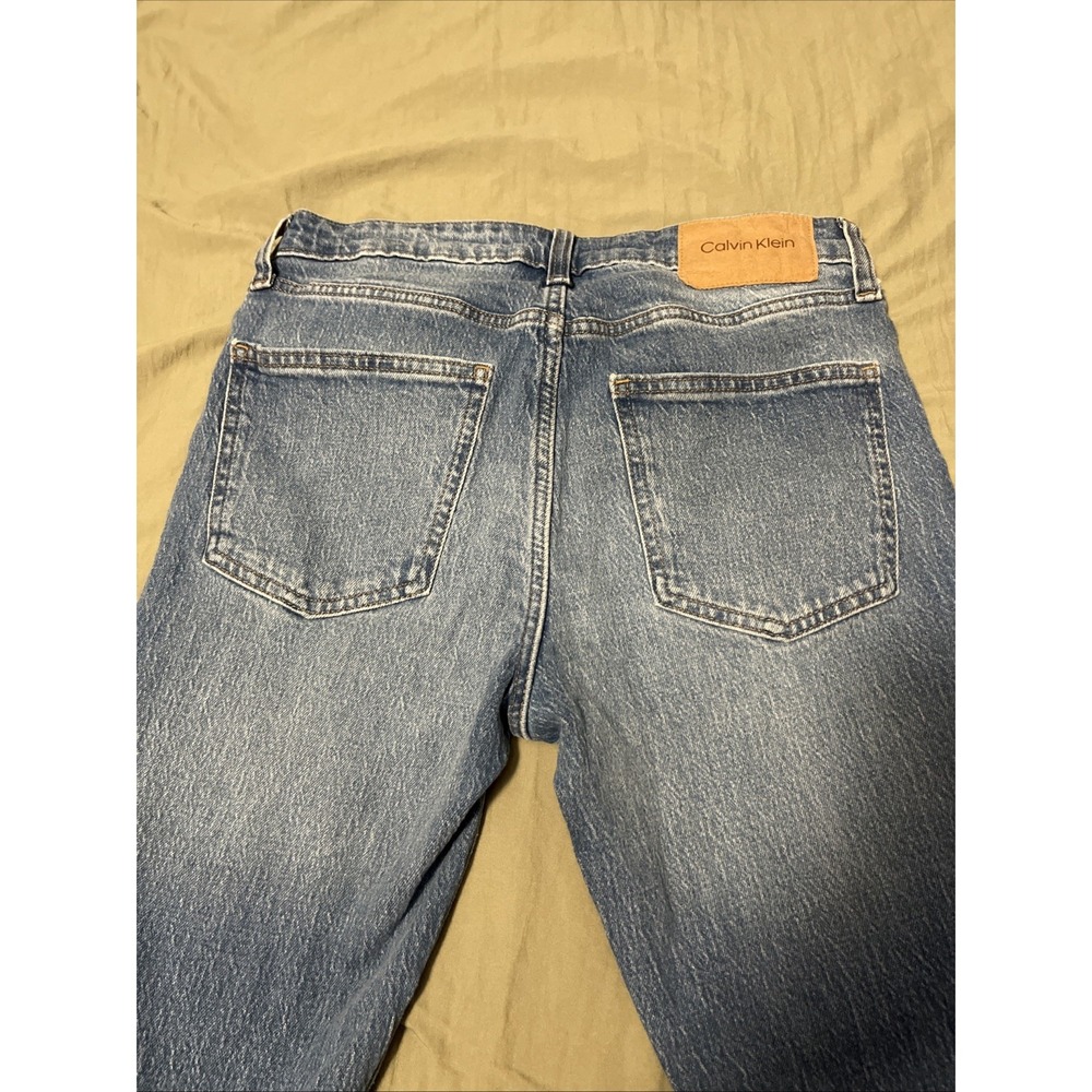 Calvin Klein Jeans Mens 30x32 Skinny Stretch Denim Blue Zipper